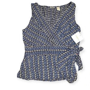 Covington wrap tie blouse